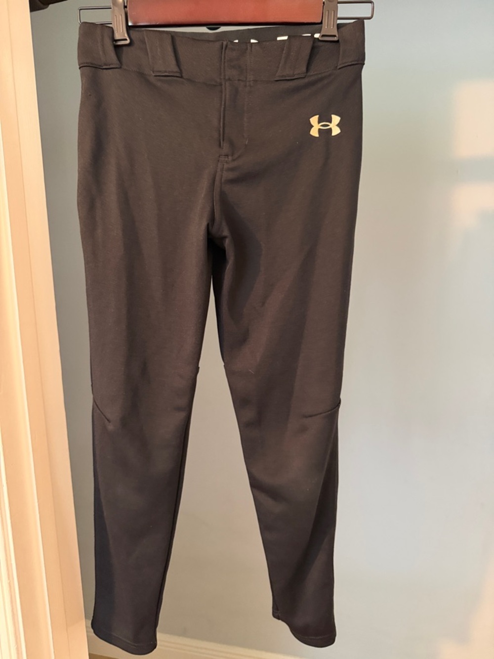Under Armour Black Leggings with Gold Logo